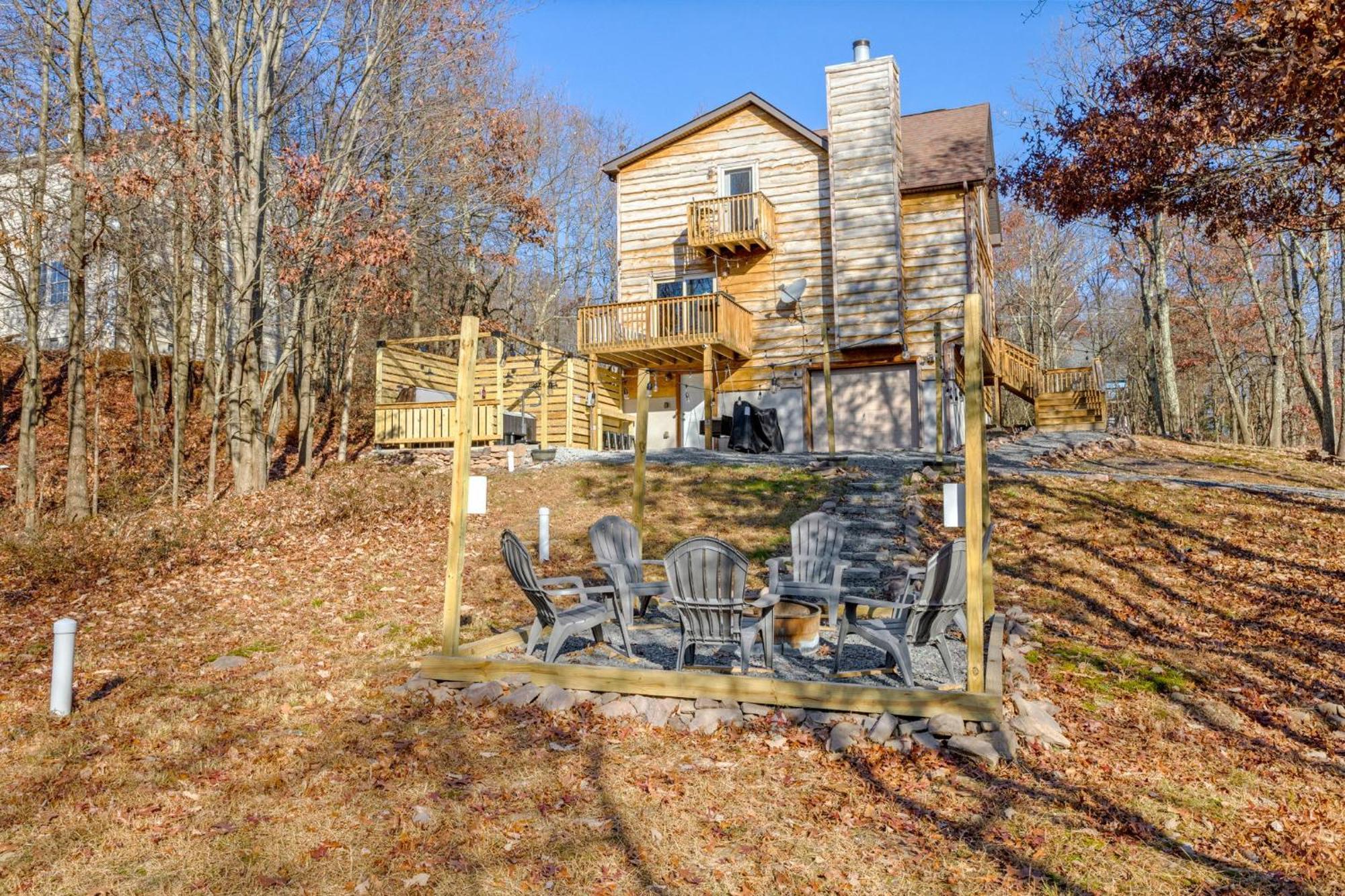 Rustic Retreat - Fire-pit Hot-tub And Holiday home Albrightsville